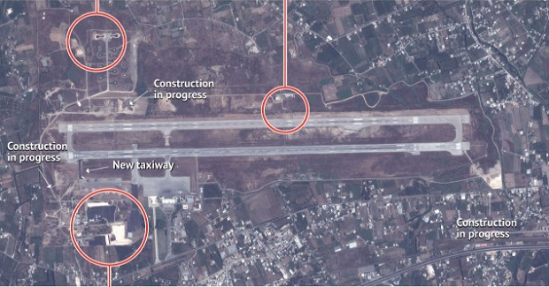 Разведка США обнародовала спутниковые снимки российской базы в Сирии, - фото