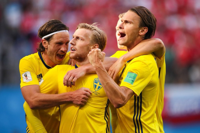 ЧМ-2018: Швеция стала еще одним участником четвертьфинала