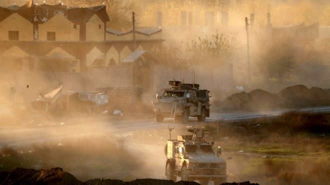 Российские и турецкие войска начинают совместное патрулирование в сирийской провинции Идлиб