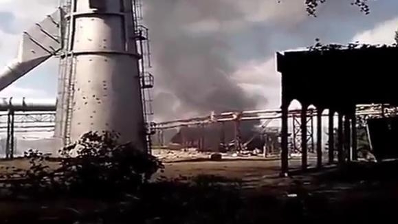 В Счастье из-за пожара остановила работу Луганская ТЭС