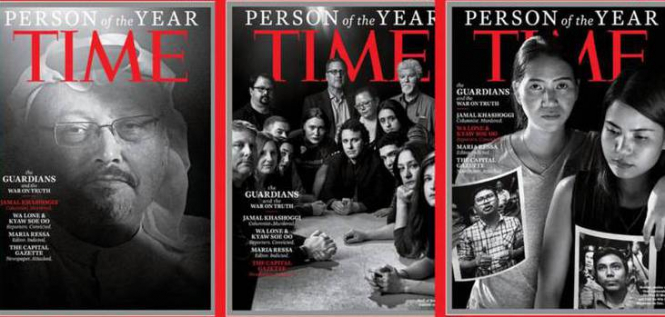 Журнал Time объявил Человека года: звание получила группа журналистов, - ОБНОВЛЕНО