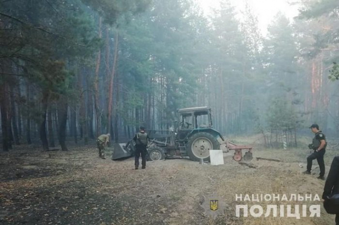 У Станицы Луганской горит заминированный лес: один человек ранен в результате взрыва, - ОБНОВЛЕНО