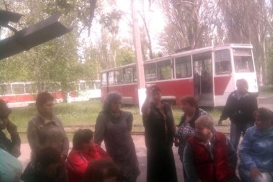 В окупованому Єнакієвому через заборгованість по зарплаті трамвайники оголосили страйк