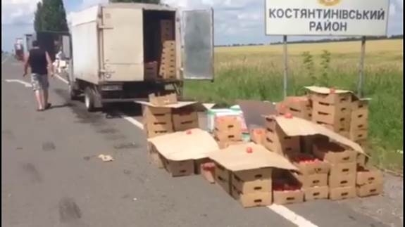 СБУ перехватила грузовик с продуктами и алкоголем для террористов