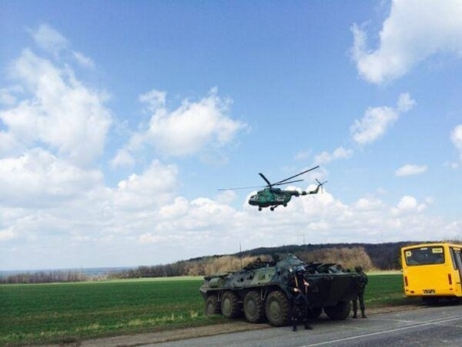 Украинские военные вошли в Славянск