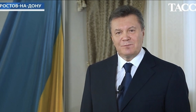 Янукович напомнил, что жив и рассказал, как его возмущают действия новой власти, - видео