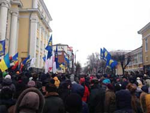 Євромайданівці захопили державний телеканал у Вінниці