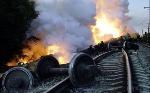 На Донецкой железной дороге прогремел взрыв