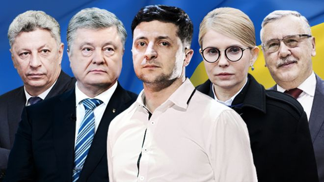 Выборы-2019: Национальный экзит-пол: Зеленский 30,4%, Порошенко 17,8%, Тимошенко 14,2%