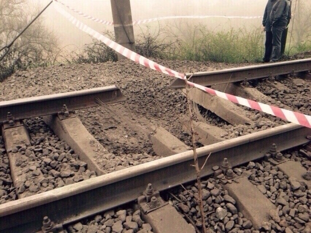 На Одесской железной дороге произошел взрыв