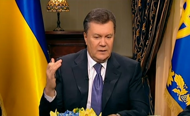 Президент вважає, що обидві сторони повинні нести відповідальність за Євромайдан