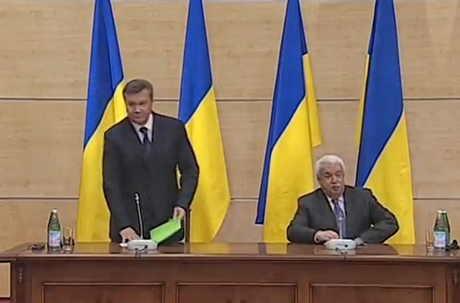 Прямая трансляция пресс-конференции Виктора Януковича