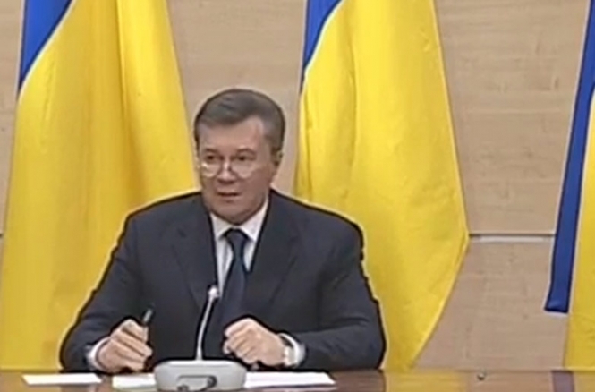 Янукович рассказал, как бежал Украиной