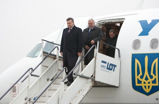 Літак Януковича у повітря не піднімався