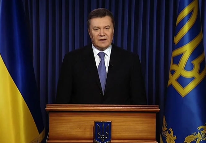 Янукович визнав себе рабом народу і обіцяє навести у столиці порядок, - відео