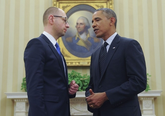 Яценюк встретился с экс-президентом США Обамой