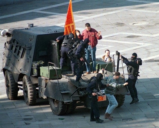 Венецианские сепаратисты на самодельном танке пытались захватить площадь Сан-Марко