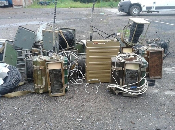 Бойцы Нацгвардии обнаружили в Славянске склад средств связи террористов 