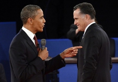 Барак Обама, Мітт Ромні. Фото: AFP