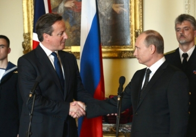 Девід Кемерон і Володимир Путін. Фото: AFP