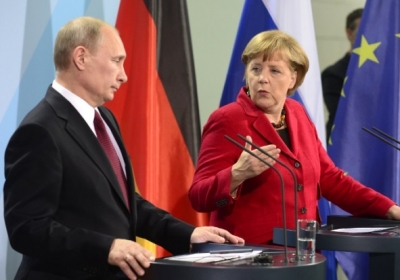 Володимир Путін, Ангела Меркель. Фото: AFP