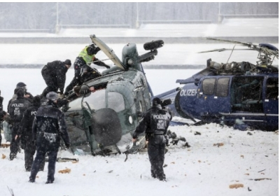У Берліні зіштовхнулися два поліцейські гелікоптери