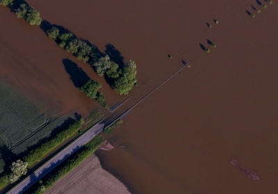 На востоке Франции объявлено второй уровень тревоги из-за угрозы наводнения
