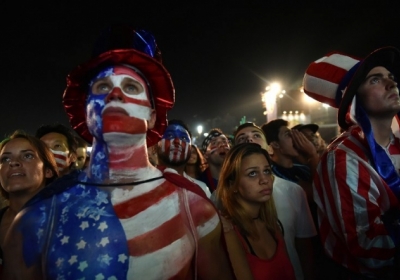 Бразилія, Ріо-де-Жанейро, 1 липня 2014 року. У ніч на середу, 2 липня, у Сальвадорі на стадіоні "Фонте-Нова" команда США програла збірній Бельгії з рахунком 2-1 і вибула з турніру. Фото: AFP