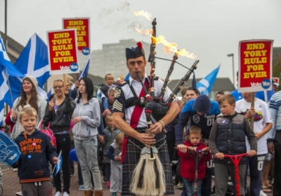 Великобританія, Едінбург. 18 вересня 2014, Мітинг під час референдуму про незалежність Шотландії. Фото: АFР