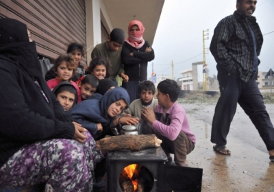 Ліван. Сирійські біженці в селі Кфаркахель поблизу міста Тріполі 9 січня 2013. Фото: AFP