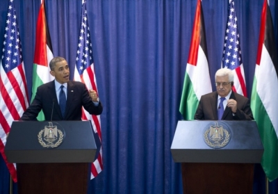 Барак Обама і Махмуд Аббас. Фото: AFP