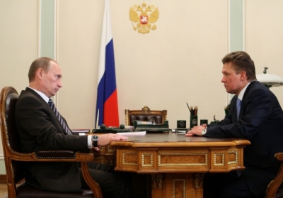 Володимир Путін, Олексій Міллер. Фото: AFP