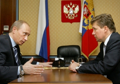 Владимир Путин, Алексей Миллер. Фото: AFP