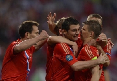 Євро-2012, матч Росія-Чехія. Фото: AFP
