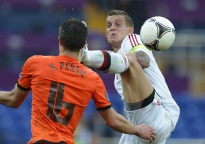Матч між Нідерландами і Данією 9 червня 2012 стадіон Металіст в Харкові. Фото: AFP