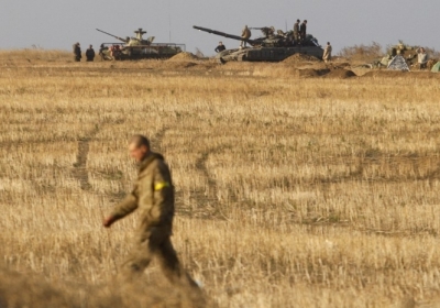 Українські військові на Донбасі під час 