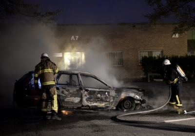 На Харьковщине сожгли машину евромайдановца