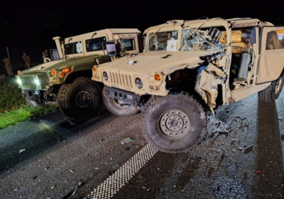 У Польщі на дорозі зіткнулися колона американської військової техніки та автобус