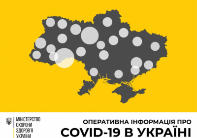 В Украине зафиксировано 1319 случаев коронавирусной болезни COVID-19