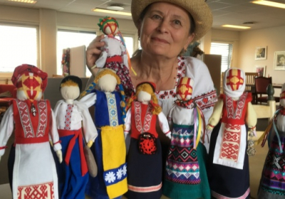 Українська майстриня з Норвегії взяла участь в міжнародній виставці авторських ляльок в Києві