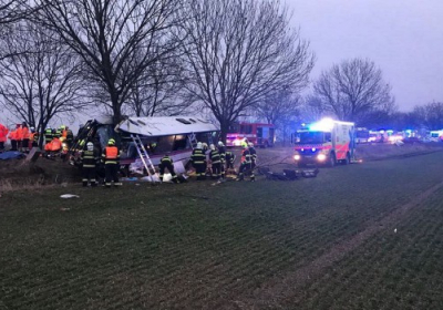 У Празі сталась аварія за участю автобуса: троє загиблих, 45 поранених 
