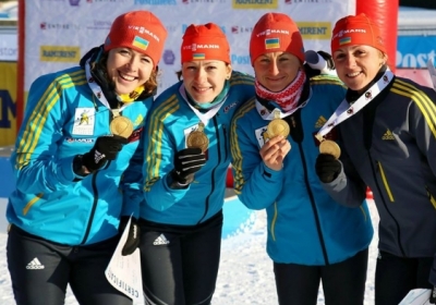 Українські спортсменки  перемогли в естафеті на Чемпіонаті Європи з біатлону