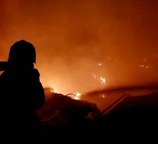 В Мукачево ликвидировали пожар в здании 