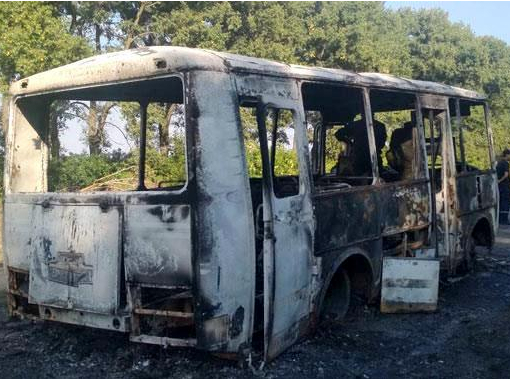 У Сумській області на ходу загорівся автобус з дітьми, – ФОТО