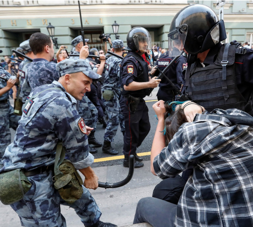 За день на акціях протесту в Росії затримали 839 людей, - ОНОВЛЕНО
