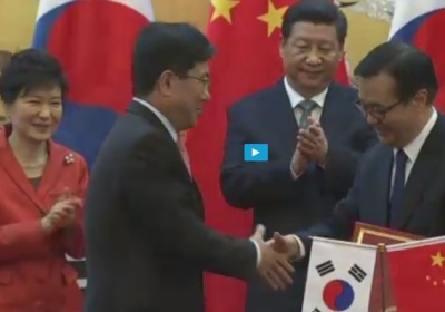 Китай і Південна Корея домовилися про зону вільної торгівлі, - відео