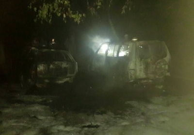 В Ужгороде неизвестные сожгли джип прокурора