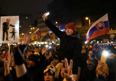 У Словаччині відбувся масовий мітинг проти політики Фіцо