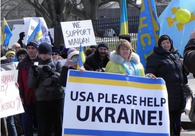 Украинцы в ​​Америке собрали многонациональный митинг против оккупации Крыма