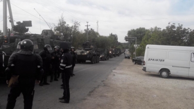 Молдовські соціалісти спробували заблокувати колону техніки США на в’їзді в країну
